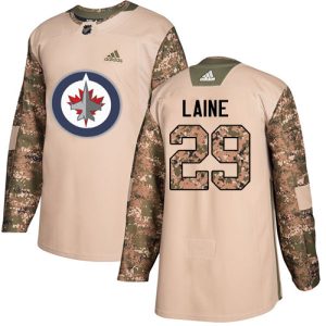 Herren Winnipeg Jets Eishockey Trikot Patrik Laine #29 Authentic Camo Veterans Day Practice